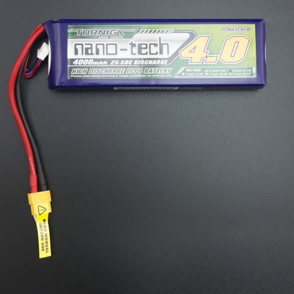 BATERÍA LIPO TURNIGY NANO-TECH 4000MAH 11.1V 25C Turnigy - 1