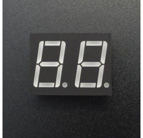 DISPLAY 7 SEGMENTOS X2 CATADO COMÚN 0.56 INCH Genérico - 1