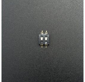 MINI DIP SWITCH DE 2P NEGRO SMD Genérico - 1