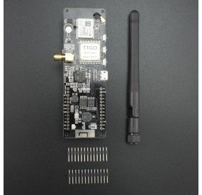 PLACA DE DESARROLLO TTGO CON TRANSCEPTOR LORA 915 MHZ, MODULO GPS NEO-6M Y MODULO WIFI/BLUETOOTH ESP32 PARA IOT CH9102F Genérico