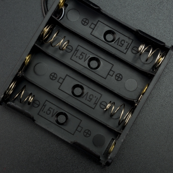 Porta Baterías x4 AA con Conector Jack 5.5x2.1 mm Genérico - 4