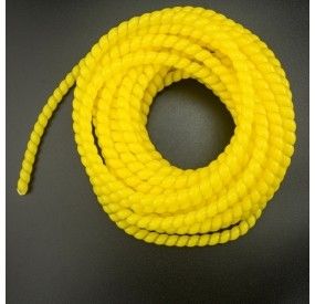 ESPIRAL DE PLÁSTICO 8 MM AMARILLO PARA COBERTURA DE CABLES 10 METROS Genérico - 2