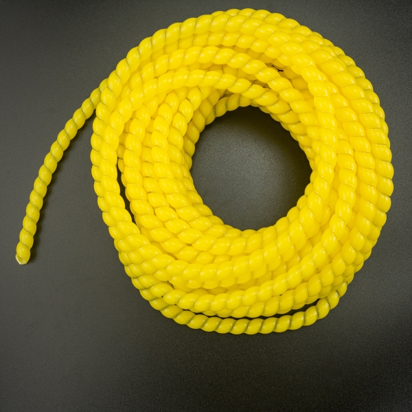 ESPIRAL DE PLÁSTICO 8 MM AMARILLO PARA COBERTURA DE CABLES 10 METROS Genérico - 2