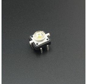 Micro Pulsador Con LED Blanco 12*12mm Genérico - 1