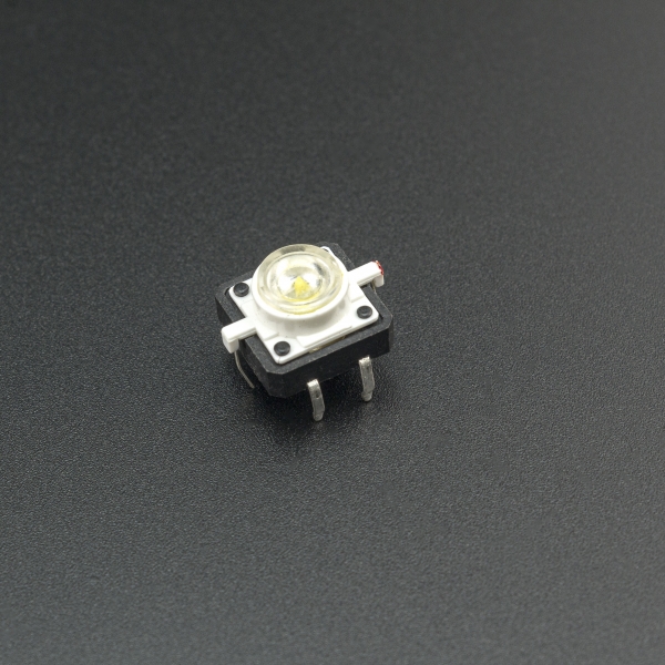 Micro Pulsador Con LED Blanco 12*12mm Genérico - 1