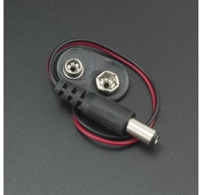 Adaptador para pila 9v con conector DC Genérico - 1