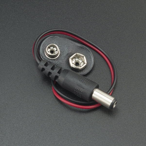 Adaptador para pila 9v con conector DC