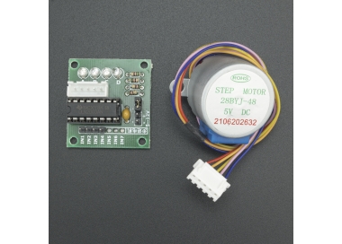 Kit motor paso a paso 28byj-48 0.3 kg/cm con módulo controlador uln2003 Genérico - 1