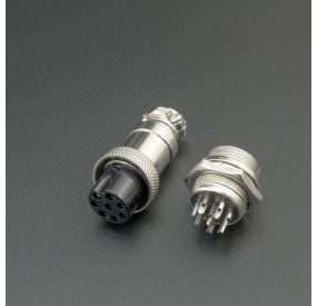 CONECTOR DE AVIACIÓN GX16 8P MACHO-HEMBRA Genérico - 1