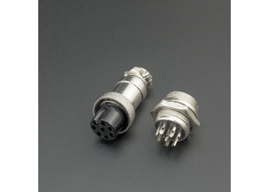 CONECTOR DE AVIACIÓN GX16 8P MACHO-HEMBRA Genérico - 1