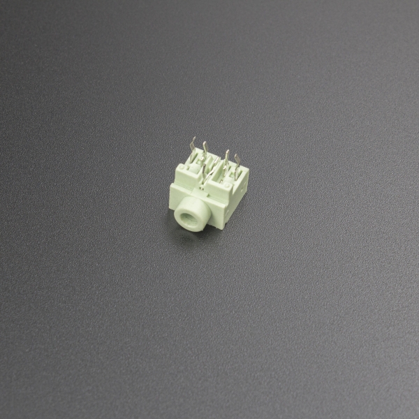 Conector Jack Estéreo Hembra Verde PJ307G 3.5 mm Para PCB Genérico - 1