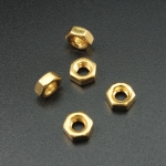 TUERCA HEXAGONAL M4 DORADA CHAPADA EN TITANIO Genérico - 2