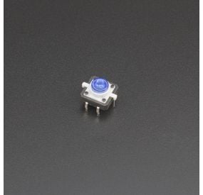 Micro Pulsador Con LED Azul 12*12mm Genérico - 1