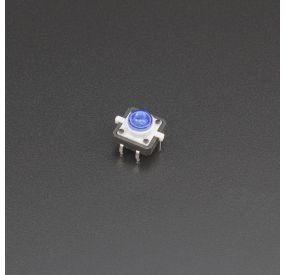 Micro Pulsador Con LED Azul 12*12mm Genérico - 1