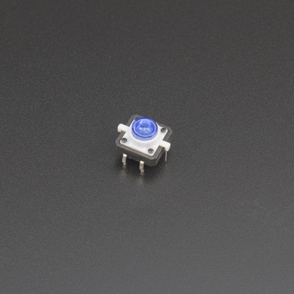 Micro Pulsador Con LED Azul 12*12mm Genérico - 1