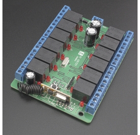 Módulo Relé 12 canales con RF 12V Genérico - 1