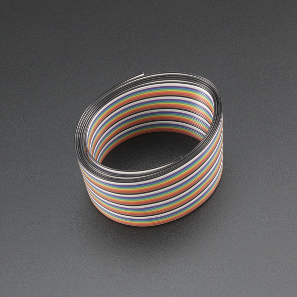 CABLE PLANO RIBBON MULTICOLOR 40 HILOS 1 METRO Genérico - 2 CABLE PLANO RIBBON MULTICOLOR 40 HILOS 1 METRO Genérico - 2