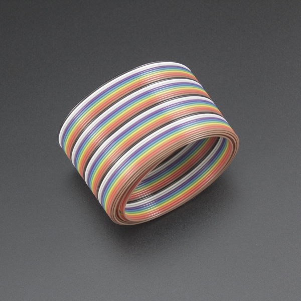 CABLE PLANO RIBBON MULTICOLOR 40 HILOS 1 METRO Genérico - 3 CABLE PLANO RIBBON MULTICOLOR 40 HILOS 1 METRO Genérico - 3