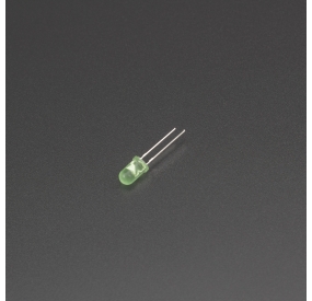 LED Verde 5mm Difuso Genérico - 2