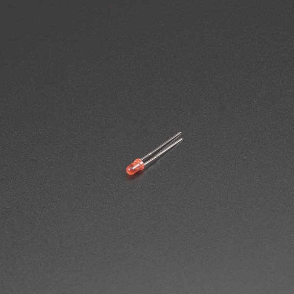 LED Rojo 3mm Difuso Genérico - 1