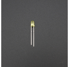 LED Amarillo 3mm Difuso Genérico - 3