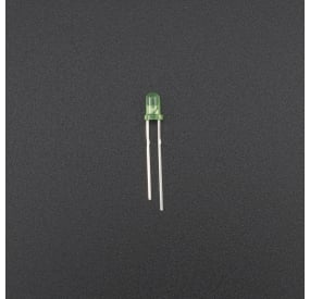 LED Verde 3mm Difuso Genérico - 1