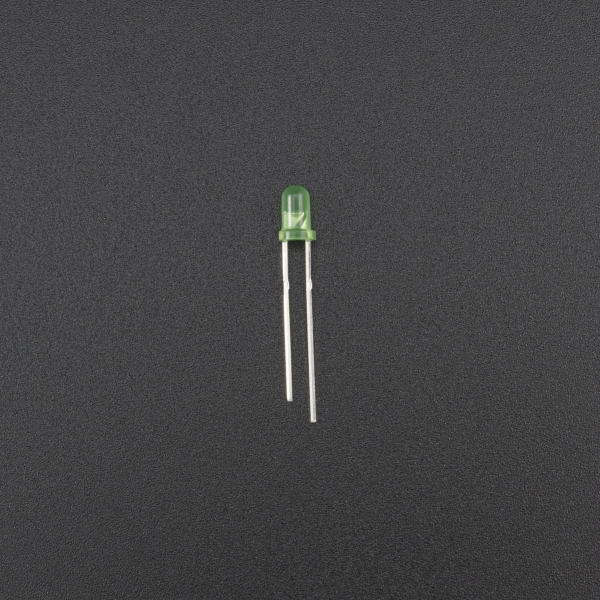 LED Verde 3mm Difuso Genérico - 1