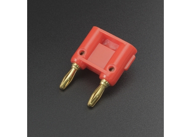 Terminal Cabeza De Banana Doble M4 6A Roja Genérico - 1