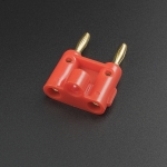 Terminal Cabeza De Banana Doble M4 6A Roja Genérico - 2