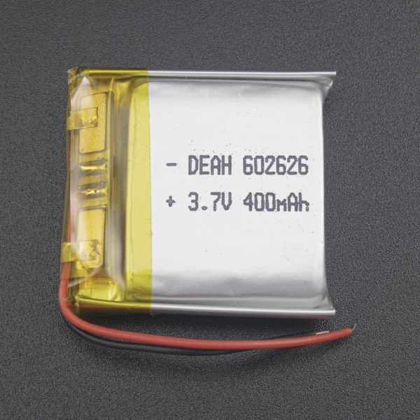 Batería Recargable LiPo 3.7V 400mAh Genérico - 1