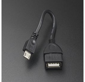 Cable Micro USB Tipo B Macho a USB Tipo A Hembra 10 cm EXA - 2