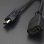 Cable Mini HDMI Macho a HDMI Hembra 15 cm  - 1