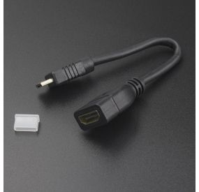 Cable Mini HDMI Macho a HDMI Hembra 15 cm  - 2