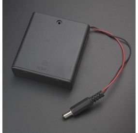 Porta Baterías X4 AAA Con Jack 5.5x2.1 mm Genérico - 1