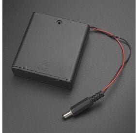 Porta Baterías X4 AAA Con Jack 5.5x2.1 mm Genérico - 1