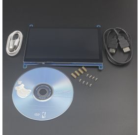 PANTALLA 7 INCH 800x400 HDMI TOUCHSCREEN PARA RASPBERRY PI Genérico - 1