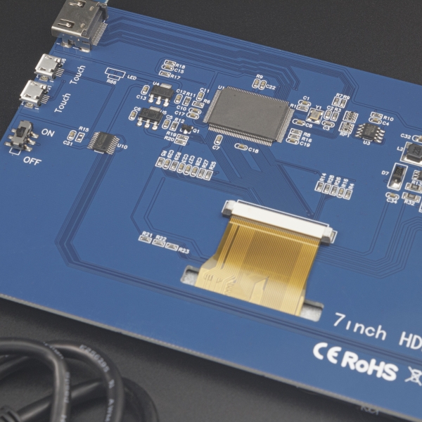 PANTALLA 7 INCH 800x400 HDMI TOUCHSCREEN PARA RASPBERRY PI Genérico - 4