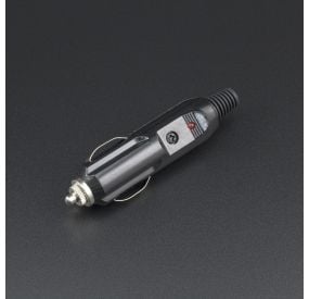 Adaptador Plug Macho Para Cigarrera De Carro Con Fusible 15A Genérico - 1