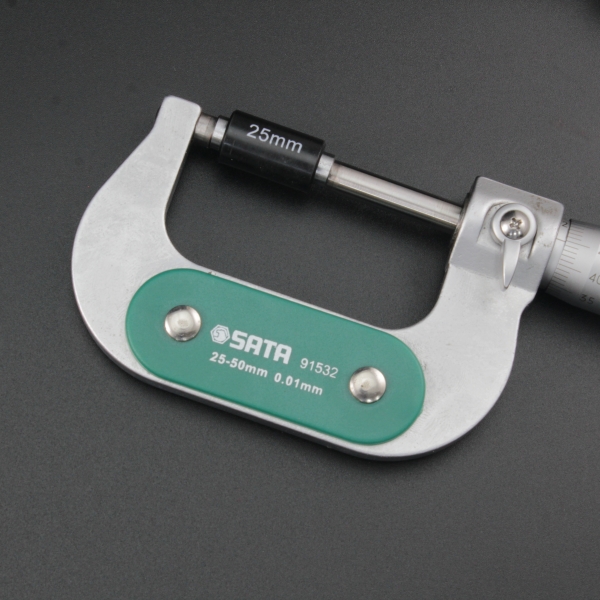 Micrometro de exteriores de 0-25mm macanico - SATA 91513  - 4