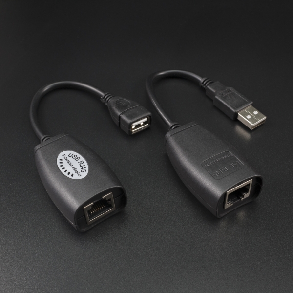 Adaptador Convertidor Extensión Usb Por Cable Rj45 45 Metros