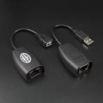 Adaptador Convertidor Extensión Usb Por Cable Rj45 45 Metros