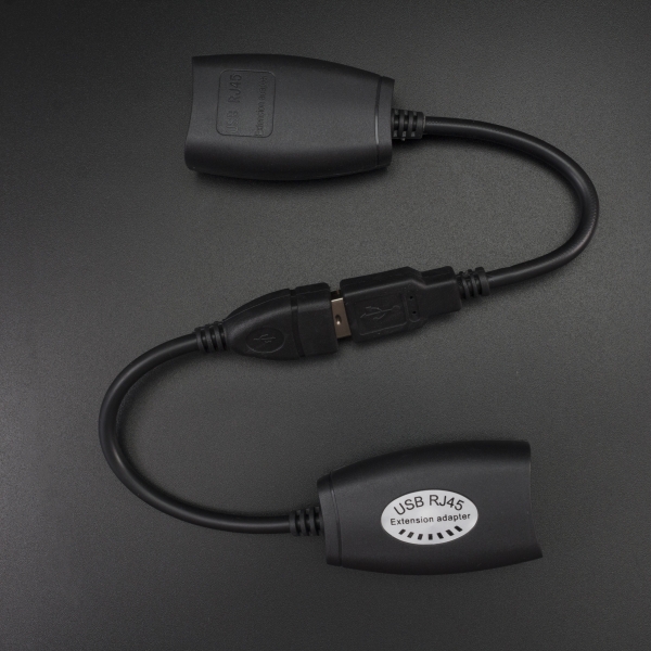 Adaptador Convertidor Extensión Usb Por Cable Rj45 45 Metros