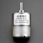 Motorreductor DC JGB37-520 12V con 107 RPM sin Base de Fijación
