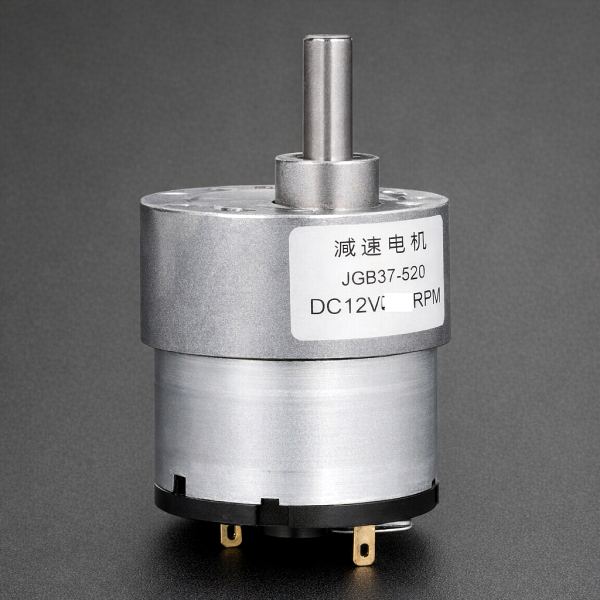 Motorreductor DC JGB37-520 12V con 107 RPM sin Base de Fijación