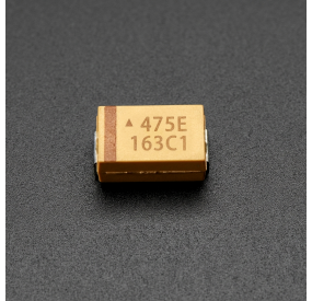 Condensador de Tántalo 25V 4.7µF Tipo A 1206 SMD Color Amarillo