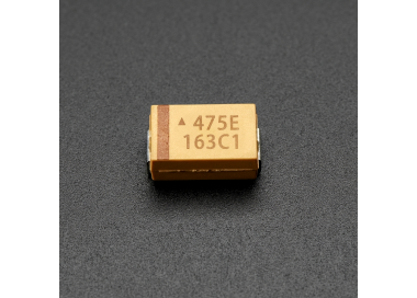 Condensador de Tántalo 25V 4.7µF Tipo A 1206 SMD Color Amarillo