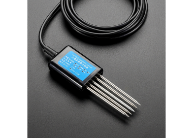 Sensor de Suelo 7 en 1 Medidor de Humedad Temperatura Conductividad Nutrientes NPK y pH Integrado para Jardinería
