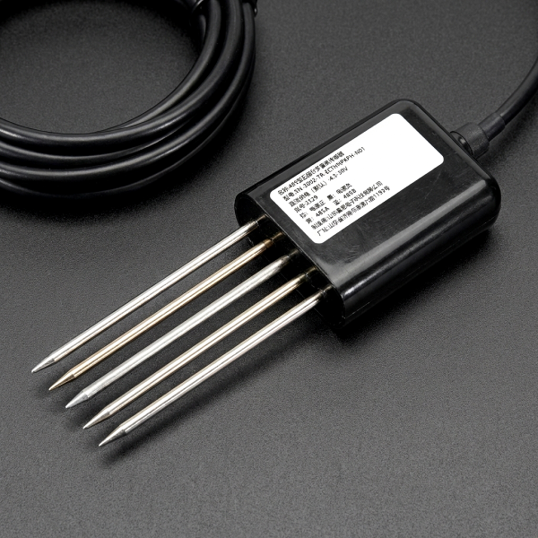 Sensor de Suelo 7 en 1 Medidor de Humedad Temperatura Conductividad Nutrientes NPK y pH Integrado para Jardinería