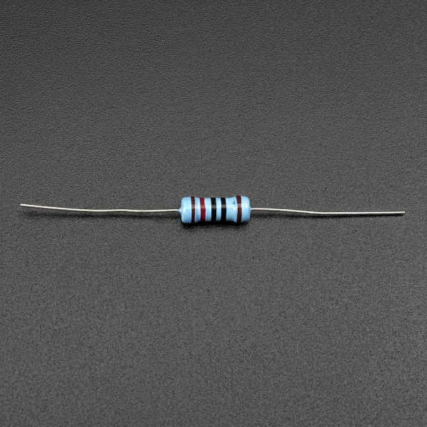 Resistencia de Película Metálica Axial 2.2 kΩ 1% - Disponible en 1W y 1/2W | Alta Precisión para Circuitos Electrónicos