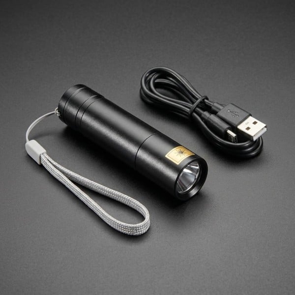 Linterna UV 365nm Luz Negra LED Ultravioleta Recargable USB-C 10W - DARKBEAM